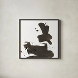 Ink Drops III by Chris Paschke. Shown in a sleek black glass frame for a contemporary gallery look. Available as an archival giclee rolled canvas, fine art paper, or poster print. SKU 66209a.