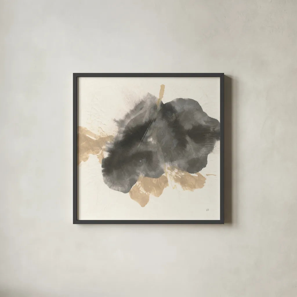 Ink Flow I by Chris Paschke. Shown in a sleek black glass frame for a contemporary gallery look. Available as an archival giclee rolled canvas, fine art paper, or poster print. SKU 75457a.