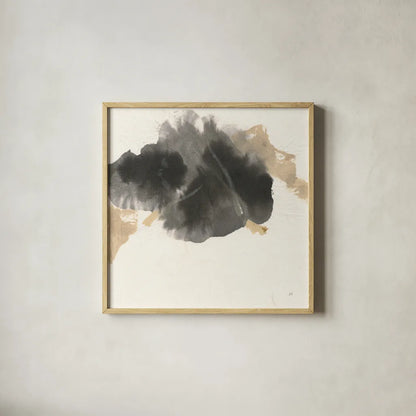 Ink Flow II by Chris Paschke. Shown in a natural wood glass frame for a timeless modern aesthetic. Available as an archival giclee rolled canvas, fine art paper, or poster print. SKU 75458a.