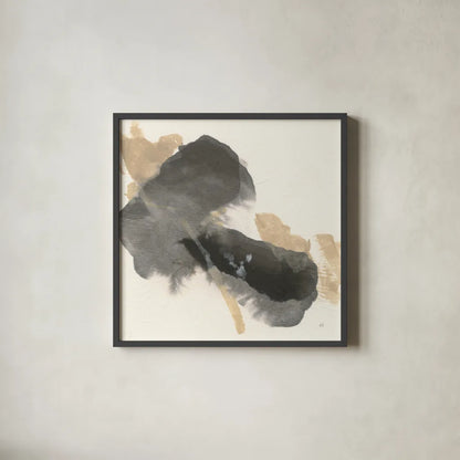 Ink Flow IV by Chris Paschke. Shown in a sleek black glass frame for a contemporary gallery look. Available as an archival giclee rolled canvas, fine art paper, or poster print. SKU 75460a.