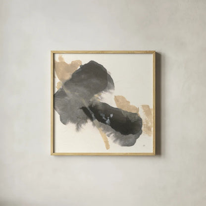 Ink Flow IV by Chris Paschke. Shown in a natural wood glass frame for a timeless modern aesthetic. Available as an archival giclee rolled canvas, fine art paper, or poster print. SKU 75460a.