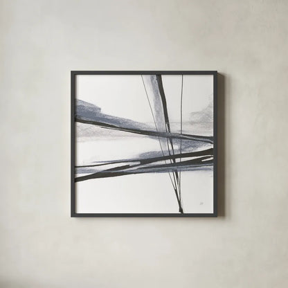 Ink and Pastel II by Chris Paschke. Shown in a sleek black glass frame for a contemporary gallery look. Available as an archival giclee rolled canvas, fine art paper, or poster print. SKU 84560a.