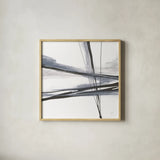 Ink and Pastel II by Chris Paschke. Shown in a natural wood glass frame for a timeless modern aesthetic. Available as an archival giclee rolled canvas, fine art paper, or poster print. SKU 84560a.