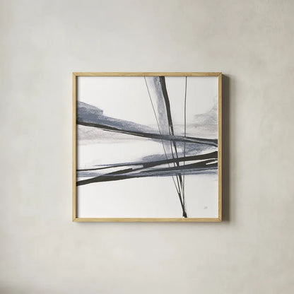 Ink and Pastel II by Chris Paschke. Shown in a natural wood glass frame for a timeless modern aesthetic. Available as an archival giclee rolled canvas, fine art paper, or poster print. SKU 84560a.