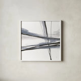 Ink and Pastel II by Chris Paschke. Shown in a crisp white glass frame for a clean and minimalist style. Available as an archival giclee rolled canvas, fine art paper, or poster print. SKU 84560a.