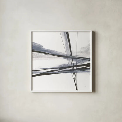 Ink and Pastel II by Chris Paschke. Shown in a crisp white glass frame for a clean and minimalist style. Available as an archival giclee rolled canvas, fine art paper, or poster print. SKU 84560a.