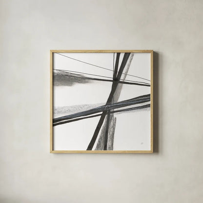 Ink and Pastel III by Chris Paschke. Shown in a natural wood glass frame for a timeless modern aesthetic. Available as an archival giclee rolled canvas, fine art paper, or poster print. SKU 84561a.