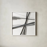 Ink and Pastel III by Chris Paschke. Shown in a crisp white glass frame for a clean and minimalist style. Available as an archival giclee rolled canvas, fine art paper, or poster print. SKU 84561a.