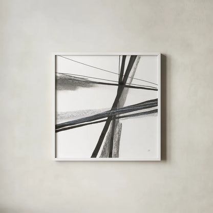 Ink and Pastel III by Chris Paschke. Shown in a crisp white glass frame for a clean and minimalist style. Available as an archival giclee rolled canvas, fine art paper, or poster print. SKU 84561a.