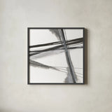 Ink and Pastel IV by Chris Paschke. Shown in a sleek black glass frame for a contemporary gallery look. Available as an archival giclee rolled canvas, fine art paper, or poster print. SKU 84562a.