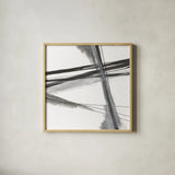 Ink and Pastel IV by Chris Paschke. Shown in a natural wood glass frame for a timeless modern aesthetic. Available as an archival giclee rolled canvas, fine art paper, or poster print. SKU 84562a.