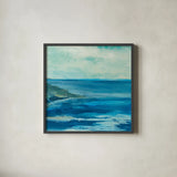 Inlet by Chris Paschke. Shown in a sleek black glass frame for a contemporary gallery look. Available as an archival giclee rolled canvas, fine art paper, or poster print. SKU 14962a.