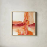 Inner Glow I by Chris Paschke. Shown in a natural wood glass frame for a timeless modern aesthetic. Available as an archival giclee rolled canvas, fine art paper, or poster print. SKU 15036a.