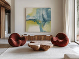 Inner Spirit by Chris Paschke. Shown as extra-large giant wall art in a modern living room. Available as an archival giclee rolled canvas, fine art paper, or poster print. SKU 14730a.