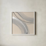 Intersection II by Chris Paschke. Shown in a crisp white glass frame for a clean and minimalist style. Available as an archival giclee rolled canvas, fine art paper, or poster print. SKU 83796a.