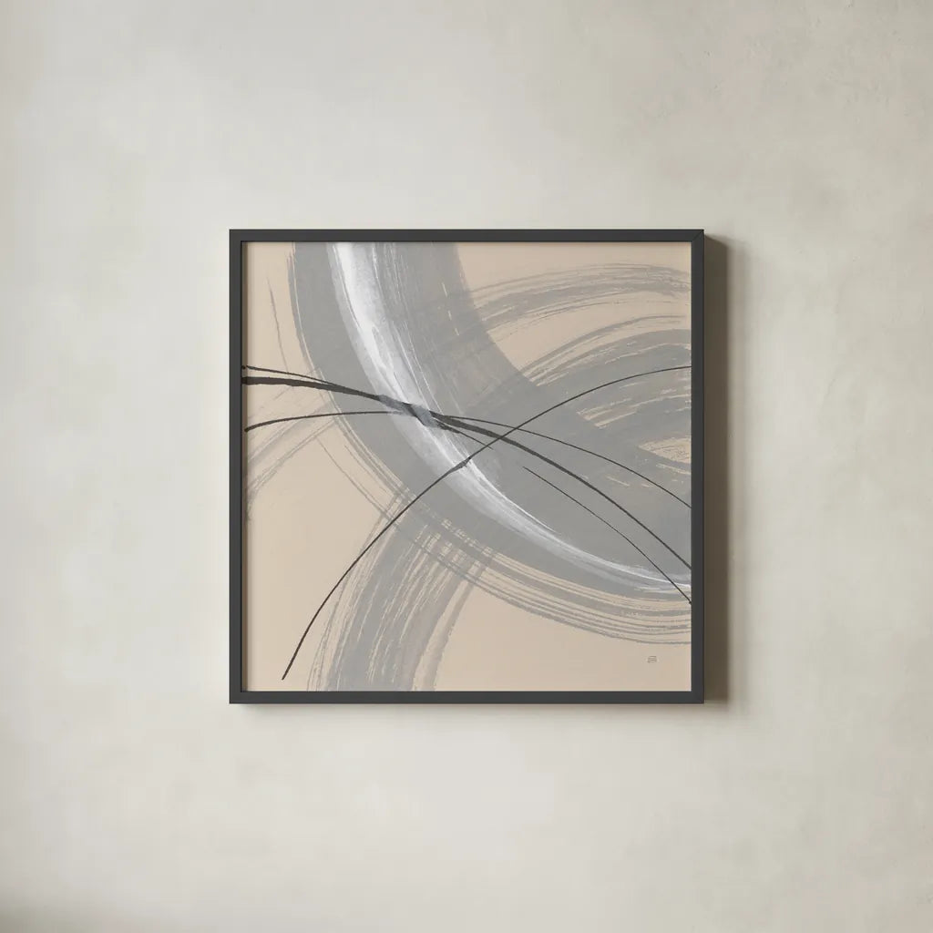 Intersection III by Chris Paschke. Shown in a sleek black glass frame for a contemporary gallery look. Available as an archival giclee rolled canvas, fine art paper, or poster print. SKU 83797a.