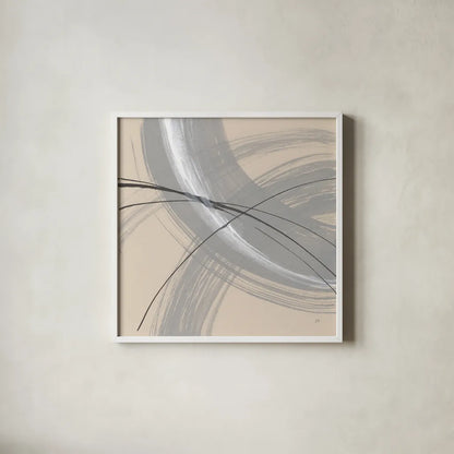 Intersection III by Chris Paschke. Shown in a crisp white glass frame for a clean and minimalist style. Available as an archival giclee rolled canvas, fine art paper, or poster print. SKU 83797a.
