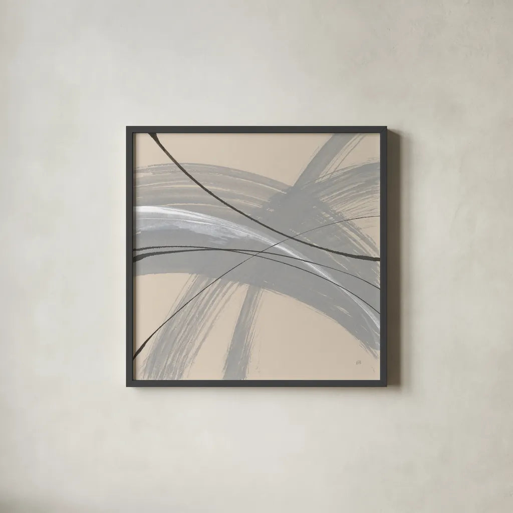 Intersection IV by Chris Paschke. Shown in a sleek black glass frame for a contemporary gallery look. Available as an archival giclee rolled canvas, fine art paper, or poster print. SKU 83798a.