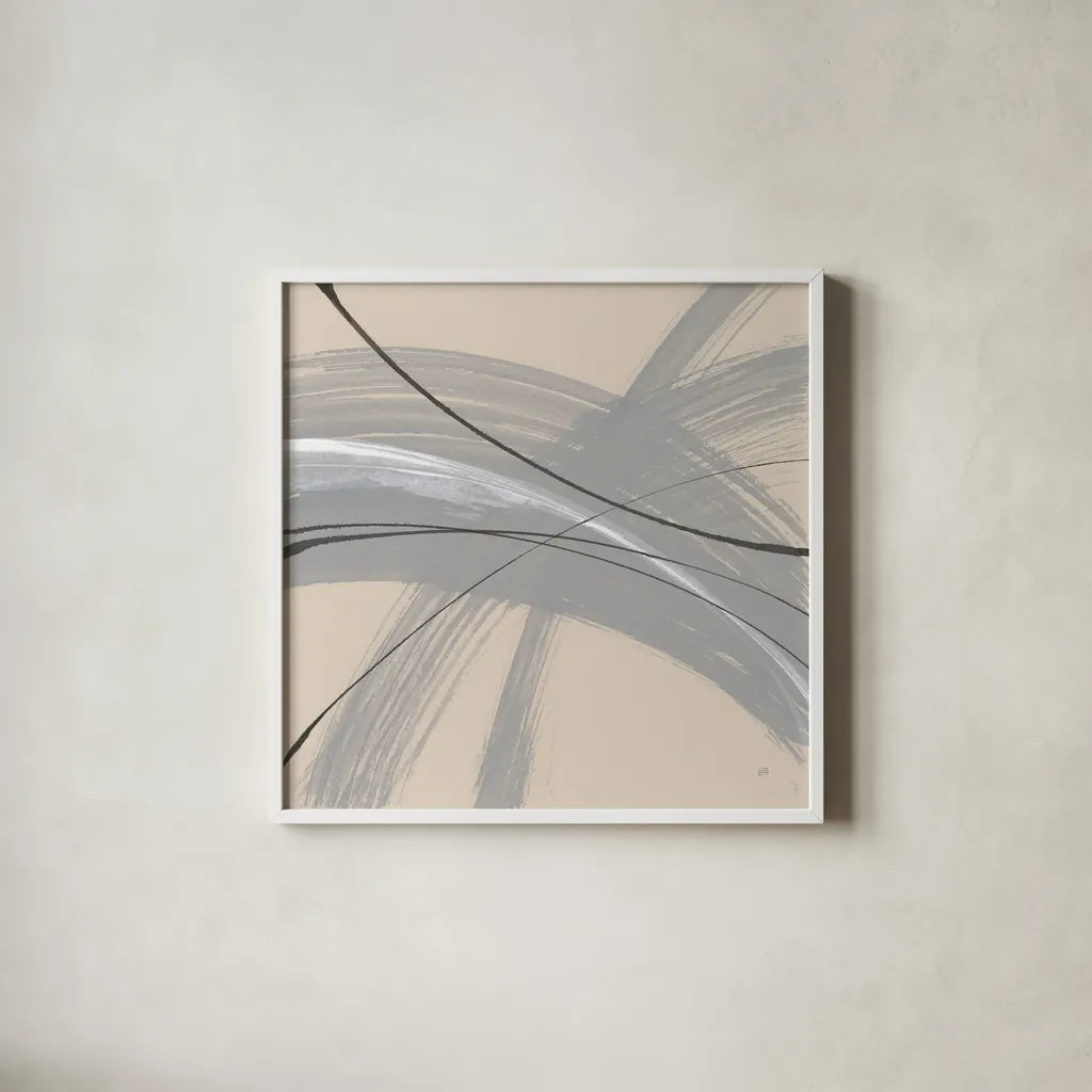 Intersection IV by Chris Paschke. Shown in a crisp white glass frame for a clean and minimalist style. Available as an archival giclee rolled canvas, fine art paper, or poster print. SKU 83798a.