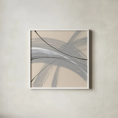 Intersection IV by Chris Paschke. Shown in a crisp white glass frame for a clean and minimalist style. Available as an archival giclee rolled canvas, fine art paper, or poster print. SKU 83798a.