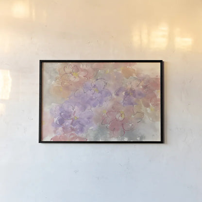 Intimate Freesia by Chris Paschke. shown as a paper print in a black flame. Available as a archival giclee rolled canvas, fine art paper, or poster print. SKU 50271i.