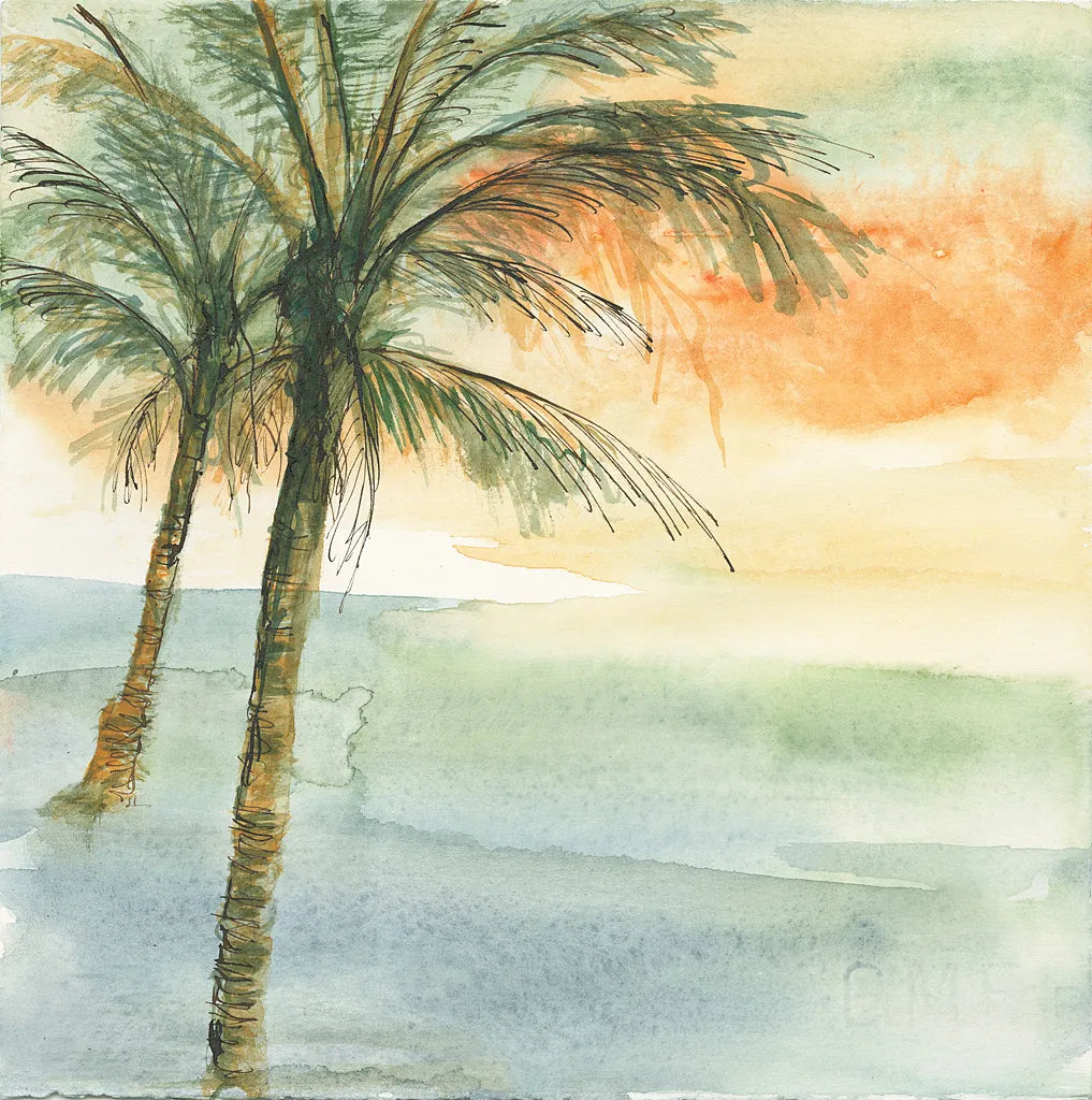 Island Sunset I by Chris Paschke. SKU 23897a. Archival Giclee Fine art print for wall decor.