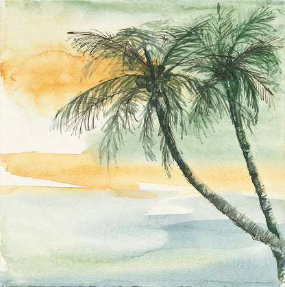 Island Sunset II by Chris Paschke. SKU 23898a. Archival Giclee Fine art print for wall decor.