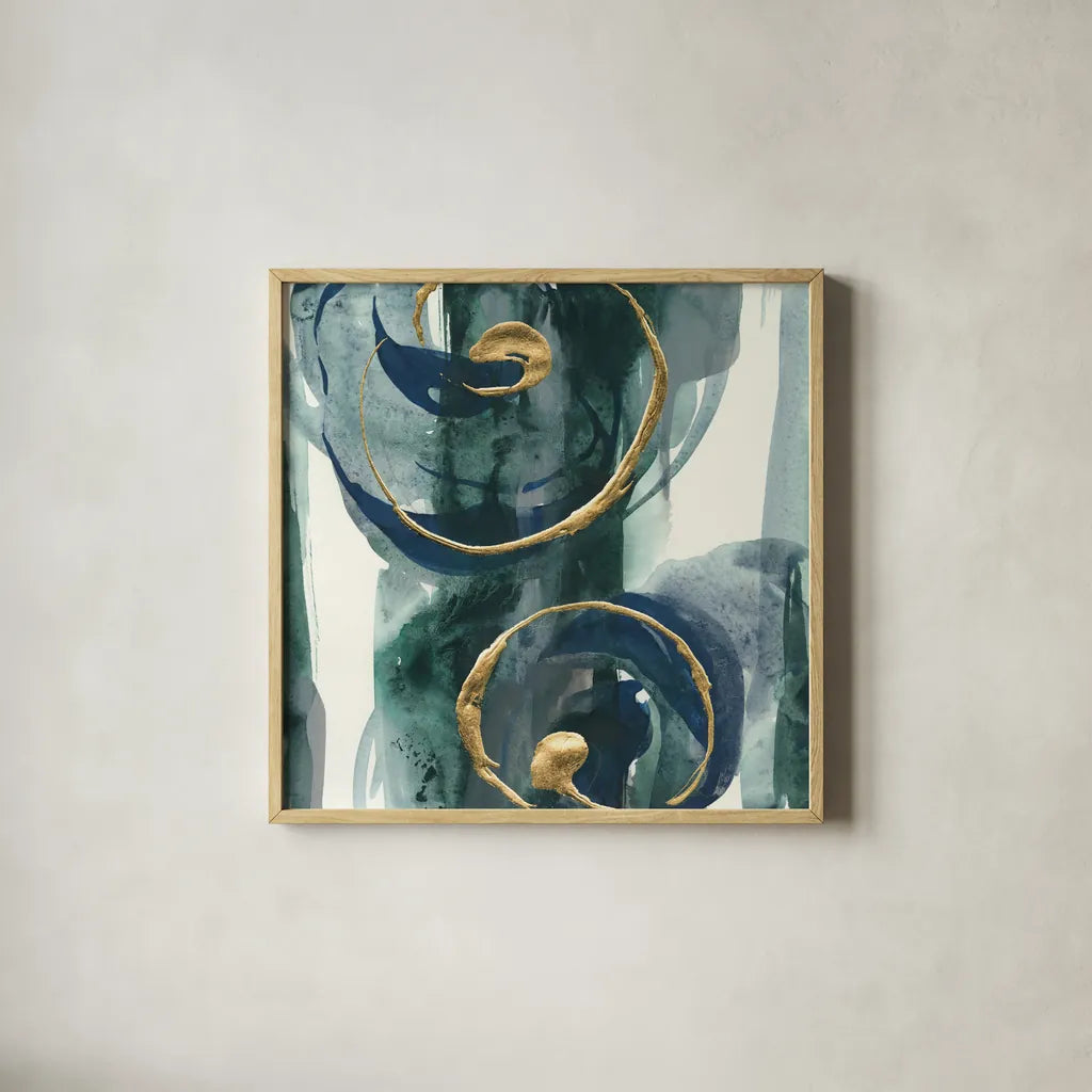 Jasper I by Chris Paschke. Shown in a natural wood glass frame for a timeless modern aesthetic. Available as an archival giclee rolled canvas, fine art paper, or poster print. SKU 34707a.