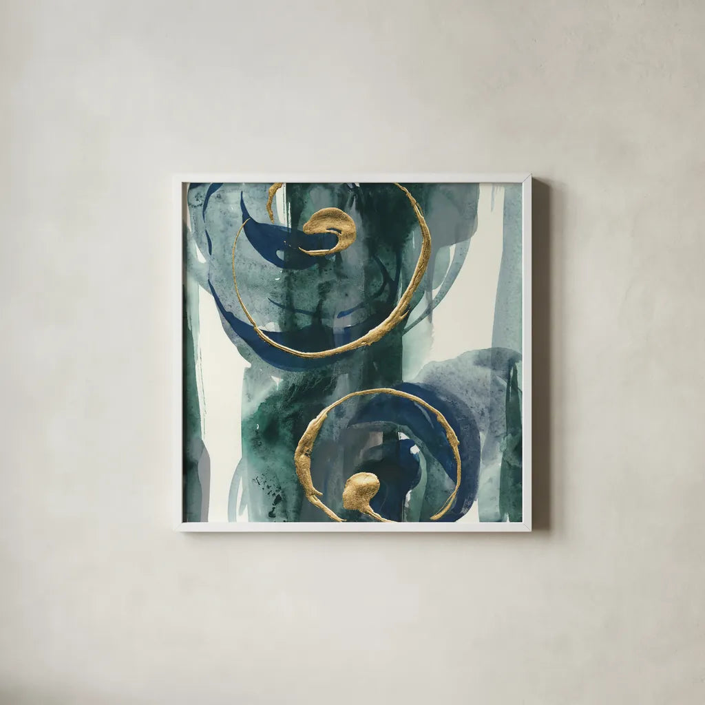 Jasper I by Chris Paschke. Shown in a crisp white glass frame for a clean and minimalist style. Available as an archival giclee rolled canvas, fine art paper, or poster print. SKU 34707a.