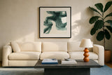 Jasper Wash I by Chris Paschke. Displayed in a glass frame with matte in a clean modern living room. Available as an archival giclee rolled canvas, fine art paper, or poster print. SKU 34710a.