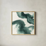 Jasper Wash II by Chris Paschke. Shown in a natural wood glass frame for a timeless modern aesthetic. Available as an archival giclee rolled canvas, fine art paper, or poster print. SKU 34711a.