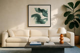 Jasper Wash II by Chris Paschke. Displayed in a glass frame with matte in a clean modern living room. Available as an archival giclee rolled canvas, fine art paper, or poster print. SKU 34711a.