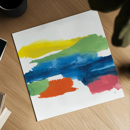 Jewel Abstraction I by Chris Paschke. Shown as a detailed flat fine art print, highlighting archival giclee quality. Available as an archival giclee rolled canvas, fine art paper, or poster print. SKU 80135a.