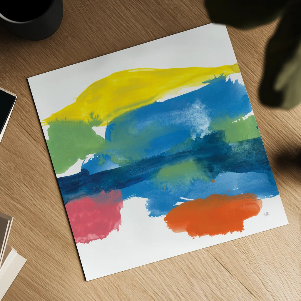 Jewel Abstraction II by Chris Paschke. Shown as a detailed flat fine art print, highlighting archival giclee quality. Available as an archival giclee rolled canvas, fine art paper, or poster print. SKU 80136a.