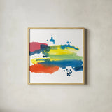 Jewel Abstraction III by Chris Paschke. Shown in a natural wood glass frame for a timeless modern aesthetic. Available as an archival giclee rolled canvas, fine art paper, or poster print. SKU 80137a.