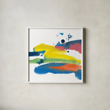 Jewel Abstraction IV by Chris Paschke. Shown in a crisp white glass frame for a clean and minimalist style. Available as an archival giclee rolled canvas, fine art paper, or poster print. SKU 80138a.