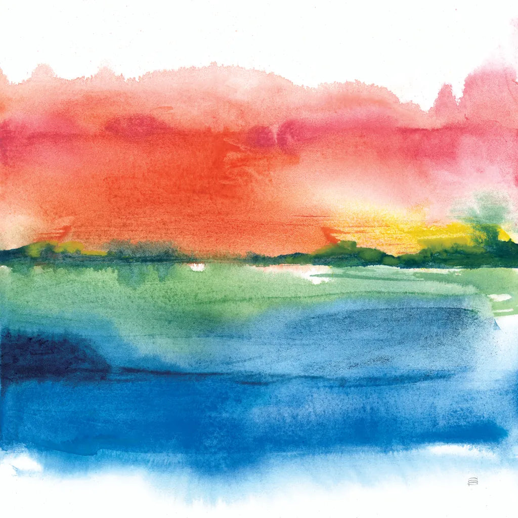 Jewel Waterway I by Chris Paschke. SKU 80127a. Archival Giclee Fine art print for wall decor.