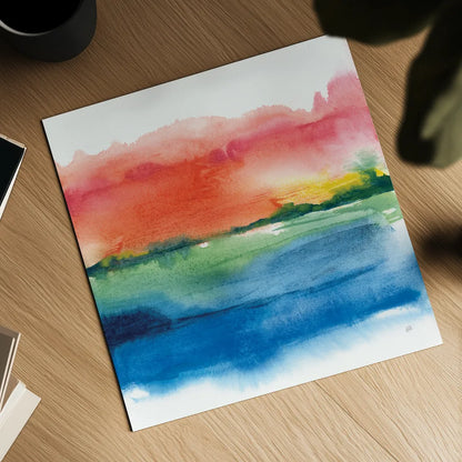 Jewel Waterway I by Chris Paschke. Shown as a detailed flat fine art print, highlighting archival giclee quality. Available as an archival giclee rolled canvas, fine art paper, or poster print. SKU 80127a.