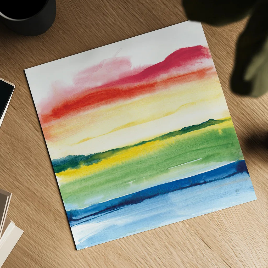 Jewel Waterway V by Chris Paschke. Shown as a detailed flat fine art print, highlighting archival giclee quality. Available as an archival giclee rolled canvas, fine art paper, or poster print. SKU 80131a.