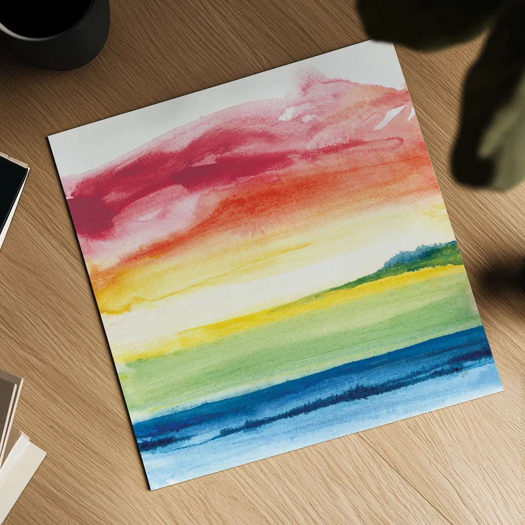 Jewel Waterway VI by Chris Paschke. Shown as a detailed flat fine art print, highlighting archival giclee quality. Available as an archival giclee rolled canvas, fine art paper, or poster print. SKU 80132a.