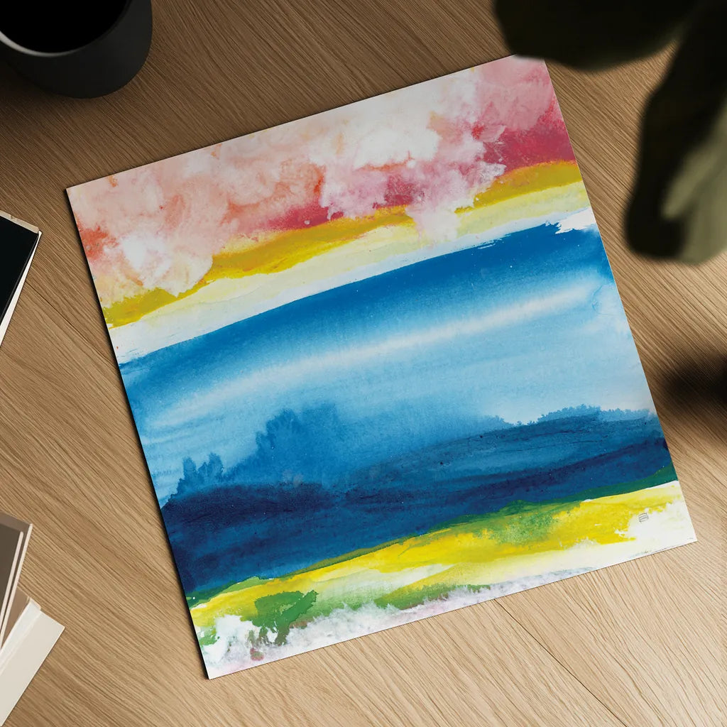 Jewel Waterway VIII by Chris Paschke. Shown as a detailed flat fine art print, highlighting archival giclee quality. Available as an archival giclee rolled canvas, fine art paper, or poster print. SKU 80134a.