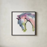 Kings Horses II by Chris Paschke. Shown in a sleek black glass frame for a contemporary gallery look. Available as an archival giclee rolled canvas, fine art paper, or poster print. SKU 98222a.