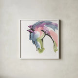 Kings Horses II by Chris Paschke. Shown in a crisp white glass frame for a clean and minimalist style. Available as an archival giclee rolled canvas, fine art paper, or poster print. SKU 98222a.