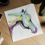 Kings Horses III by Chris Paschke. Shown as a detailed flat fine art print, highlighting archival giclee quality. Available as an archival giclee rolled canvas, fine art paper, or poster print. SKU 98223a.