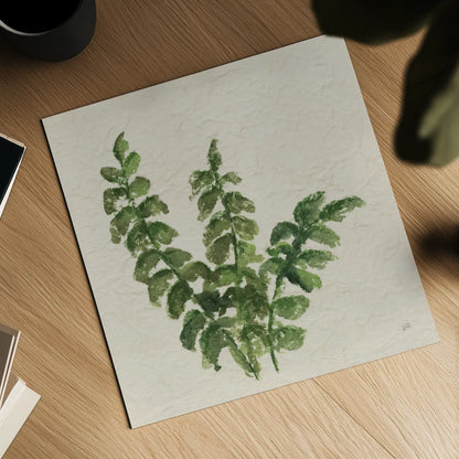 Kozo Fern IV by Chris Paschke. Shown as a detailed flat fine art print, highlighting archival giclee quality. Available as an archival giclee rolled canvas, fine art paper, or poster print. SKU 95417a.