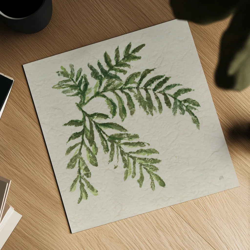 Kozo Fern V by Chris Paschke. Shown as a detailed flat fine art print, highlighting archival giclee quality. Available as an archival giclee rolled canvas, fine art paper, or poster print. SKU 95418a.