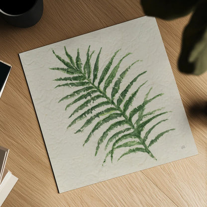 Kozo Fern VII by Chris Paschke. Shown as a detailed flat fine art print, highlighting archival giclee quality. Available as an archival giclee rolled canvas, fine art paper, or poster print. SKU 95420a.