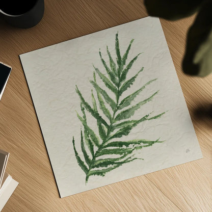 Kozo Fern VIII by Chris Paschke. Shown as a detailed flat fine art print, highlighting archival giclee quality. Available as an archival giclee rolled canvas, fine art paper, or poster print. SKU 95421a.