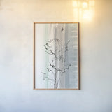 Laidback Flowers I by Chris Paschke. shown as a paper print in a natural frame. Available as a archival giclee rolled canvas, fine art paper, or poster print. SKU 83789h.