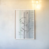 Laidback Flowers I by Chris Paschke. shown as a paper print in a white frame. Available as a archival giclee rolled canvas, fine art paper, or poster print. SKU 83789h.